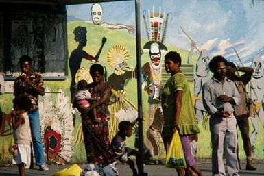 Papua New Guinea: Bus Stop