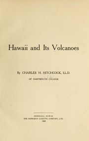 Hawaii and its volcanoes
