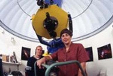 Students at the Keck Observatory in Hawaii.