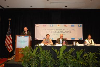 [Assignment: 48-DPA-09-29-08_SOI_K_Isl_Conf_AM] Insular Areas Health Summit [("The Future of Health Care in the Insular Areas: A Leaders Summit") at the Marriott Hotel in] Honolulu, Hawaii, where Interior Secretary Dirk Kempthorne [joined senior federal health officials and leaders of the U.S. territories and freely associated states to discuss strategies and initiatives for advancing health care in those communinties [48-DPA-09-29-08_SOI_K_Isl_Conf_AM_DOI_0480.JPG]