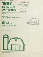 1987 census of agriculture, pt.22- Michigan