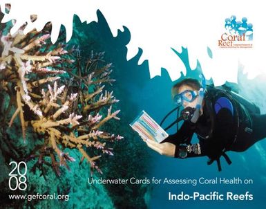 Underwater cards for assessing coral health on Indo-Pacific reefs