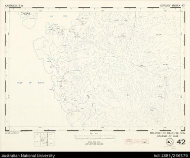 Papua New Guinea, Kairuku SW, Survey Index 42, 1:50 000, 1974