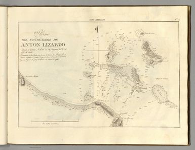 Plano del fondeadero de Anton Lizardo...