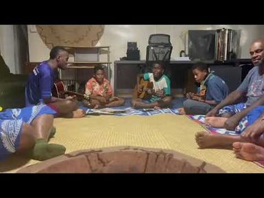 WAIVAKA VILLAGE SERENADERS, NAMOSI PROVINCE - A singing band consisting of siblings and cousins