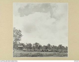 LAE, NEW GUINEA. 1944-09-27. TENT LINES OF THE TROOPS OF THE 43RD FIELD ORDNANCE DEPOT