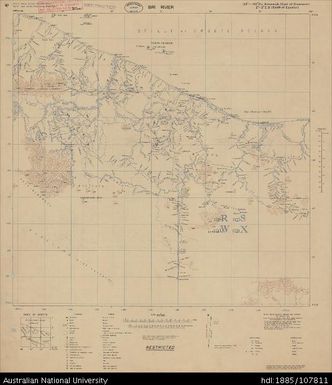 Indonesia, Dutch New Guinea, Biri River, Provisional, 1943, 1:250 000