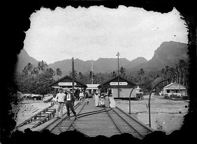 View of the wharf at Avarua, Rarotonga