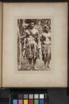 Two men standing in sugarcane field, Fiji, c1880 to 1889