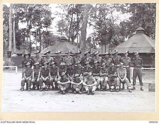 TOROKINA, BOUGAINVILLE. 1945-11-24. PERSONNEL OF 18 PLATOON, D COMPANY, 27 INFANTRY BATTALION. (FOR IDENTIFICATION OF 26 NAMED PERSONNEL REFER TO PROVISIONAL CAPTION OR NAME INDEX)