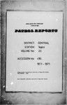 Patrol Reports. Central District, Tapini, 1975-1976