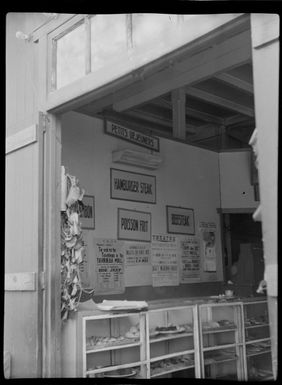 Looking inside general store, Papeete, Tahiti