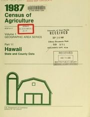1987 census of agriculture, pt.11- Hawaii