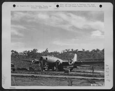 A Boeing B-17 "Flying Fortress" Is Repaired By Members Of The 27Th Air Depot Group At The Port Moresby Air Depot, Papua, New Guinea. (U.S. Air Force Number 67690AC)