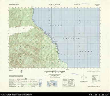 Papua New Guinea, New Ireland, Weilo River, Series: AMS T795, Sheet 6345 I, 1966, 1:50 000