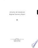 State of Hawaii : regional inventory report