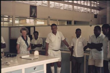 Malaria Control Service staff in Edinburgh Hall (1) : Rabaul, New Britain, Papua New Guinea, 1971 / Terence and Margaret Spencer