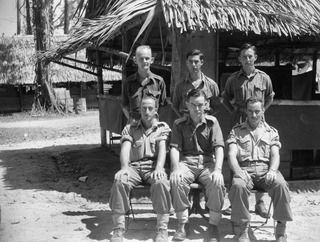 TOROKINA, BOUGAINVILLE. 1945-10-12. PERSONNEL OF 63 DENTAL UNIT, ATTACHED HEADQUARTERS 3 DIVISION