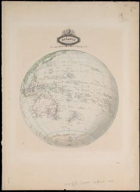 Oceanie spheroidale / dresse par F.A. Garnier, Geographe