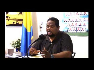 Campaign Talk show w/ candidate for Governor of Koror State, Eyos Rudimch (October 20, 2017)
