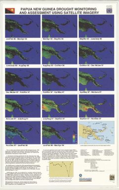 Papua New Guinea drought monitoring and assessment using satellite imagery / cartography by C.J. Fitzgerald ; produced by AGSO's Spatial Information and Mapping Unit