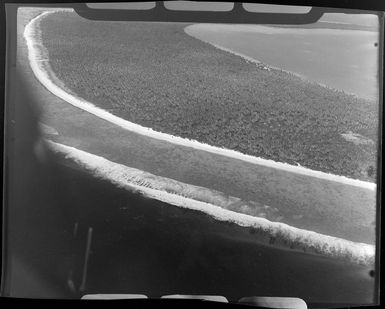 TEAL (Tasman Empire Airways Limited) Tahiti flight, showing coastline