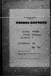 Patrol Reports. Morobe District, Menyamya, 1961 - 1962
