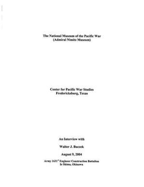 Oral History Interview with Walter Buczek, August 9, 2004