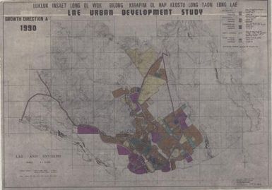 Lukluk insaet long ol wok bilong kirapim ol hap klostu long taon Lae : Lae urban development study