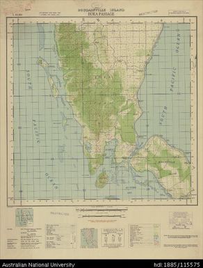Papua New Guinea, Bougainville Island, Buka Passage, 1 Inch series, Sheet 4855, 1945, 1:63 360
