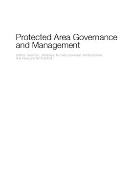 Protected Area Governance and Management