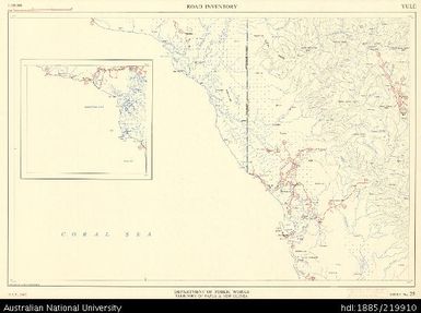 Papua New Guinea, Yule, Road Inventory Series, Sheet 25, 1:250 000, 1967