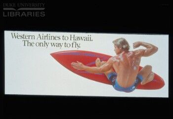 Western Airlines to Hawaii. The only way to fly.