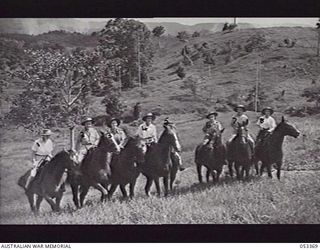 KOITAKI, NEW GUINEA. 1943-06-30. SISTERS OF THE 2/2ND AUSTRALIAN CASUALTY CLEARING STATION ON HORSEBACK. LEFT TO RIGHT: QFX6119 SISTER V. M. PATERSON; QFX6300 SISTER P. PYM; QFX6161 SISTER M. ..