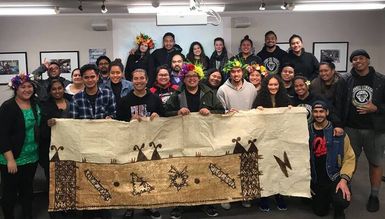 Group portrait taken at the Pasifika Climate Change Talanoa