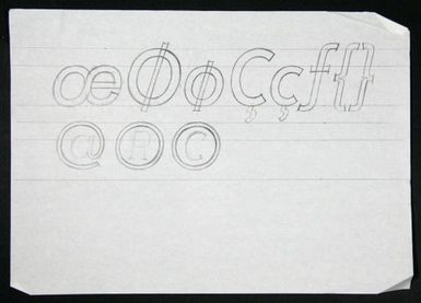 Churchward Legible Unidentified Italic Sketch