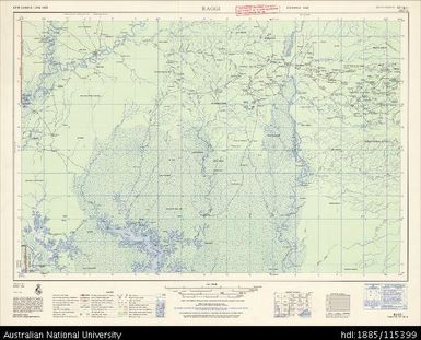 Papua New Guinea, Raggi, Series: AMS T504, Sheet SB 54-11, 1966, 1:250 000