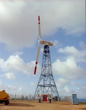 WIND TURBINE SITE DEDICATION AT KAHUKU OAHU HAWAII
