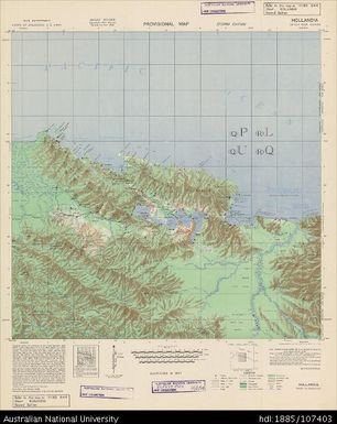 Indonesia, Dutch New Guinea, Hollandia, Series: Hind 644, 1944, 1:250 000