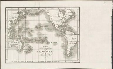 Carte hydrographique du grand ocean ou Mer du sud
