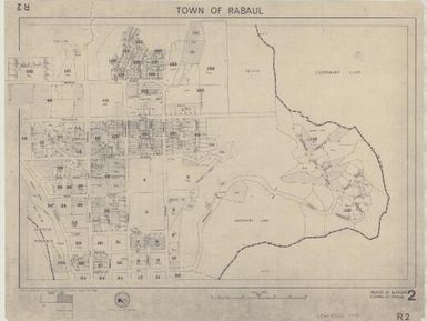 Town of Rabaul : milinch of Blanche : fourmil of Rabaul, 2 / drawn by Department of Lands, Surveys & Environment