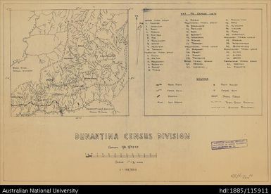 Papua New Guinea, Eastern Highlands, Dunantina Census Division, 1957, 1:126 720