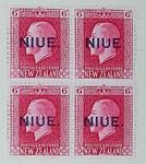 Stamps: New Zealand - Niue Six Pence