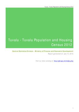 Tuvalu Population and Housing Census 2012