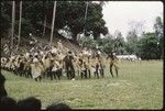 Dancers with shields and spears