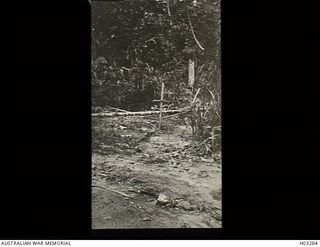 Kabakaul, New Britain. c. 1915. The site of the second trench built on the Kabakaul to Bitapaka Road. (Donor R.J. Travers)