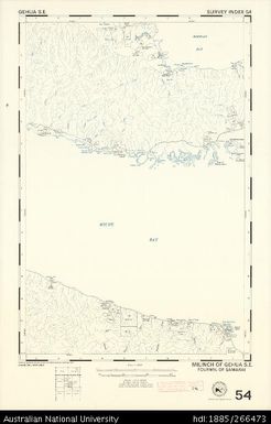 Papua New Guinea, Gehua SE, Survey Index 54, 1:50 000, 1973