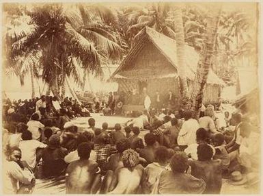 Native Parliament, Solomon Islands, 1892