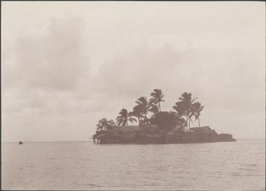 Soua, an artifical island off Nore Fou, Solomon Islands, 1906 / J.W. Beattie