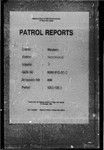 Patrol Reports. Western District, Morehead, 1950 - 1953